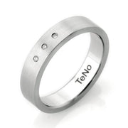 Stainless Steel Diamond Band